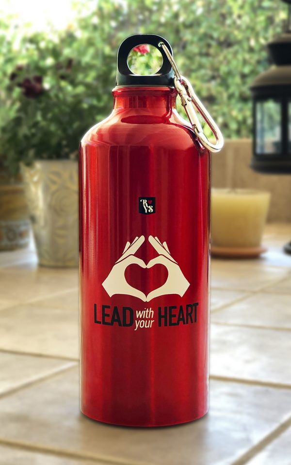 Lead With Your Heart Water Bottle