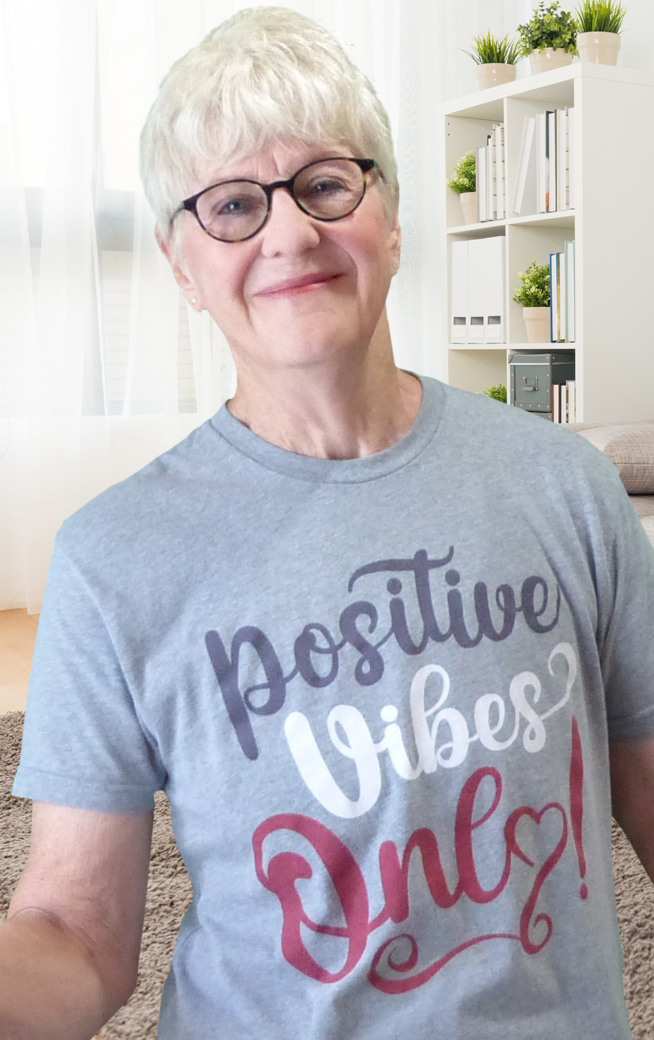 Positive Vibes Only T-Shirt - Romancing 